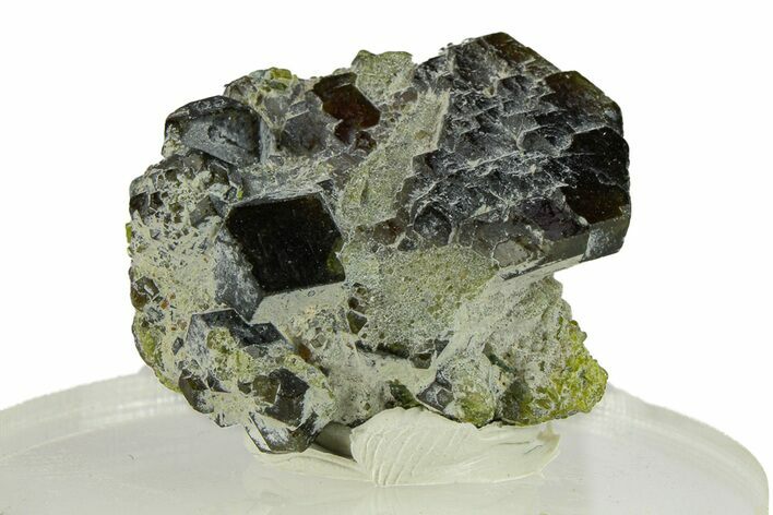 Gemmy Andradite Garnets with Epidote - Afghanistan #290365